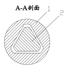 Quick arc-shaped raised-edge drill rod dismounting device and method