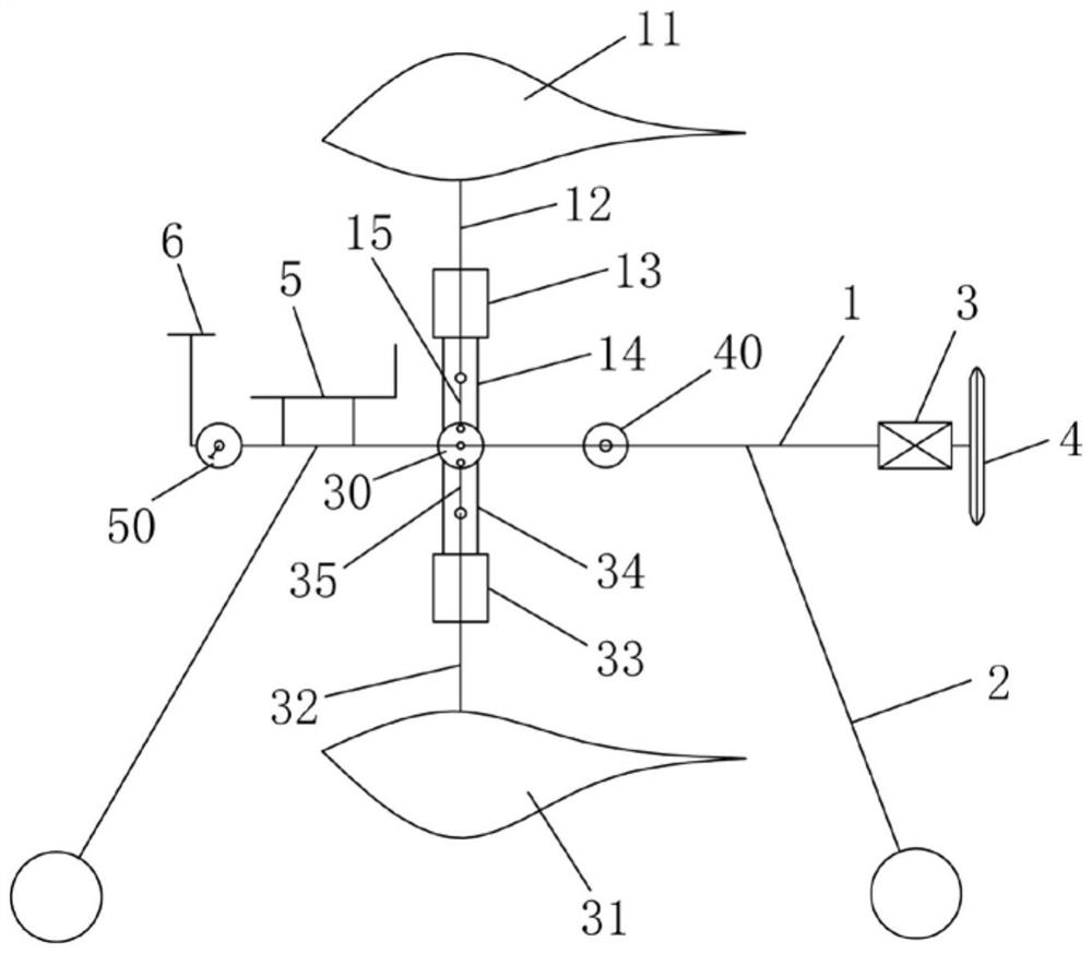 Man-electric hybrid driven horizontal flapping wing aircraft