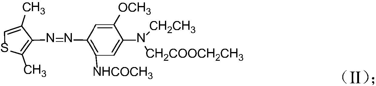 Green dispersion dye composition and application thereof in wool dyeing