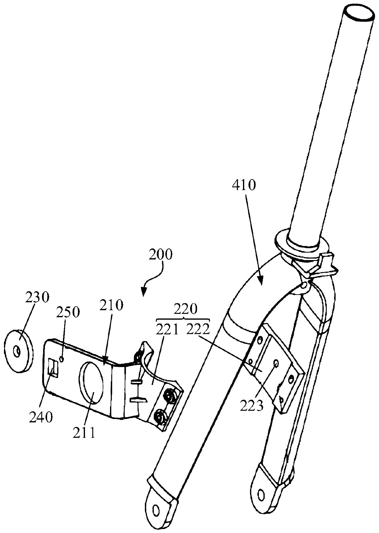 Parking pile assembly and shared vehicle system