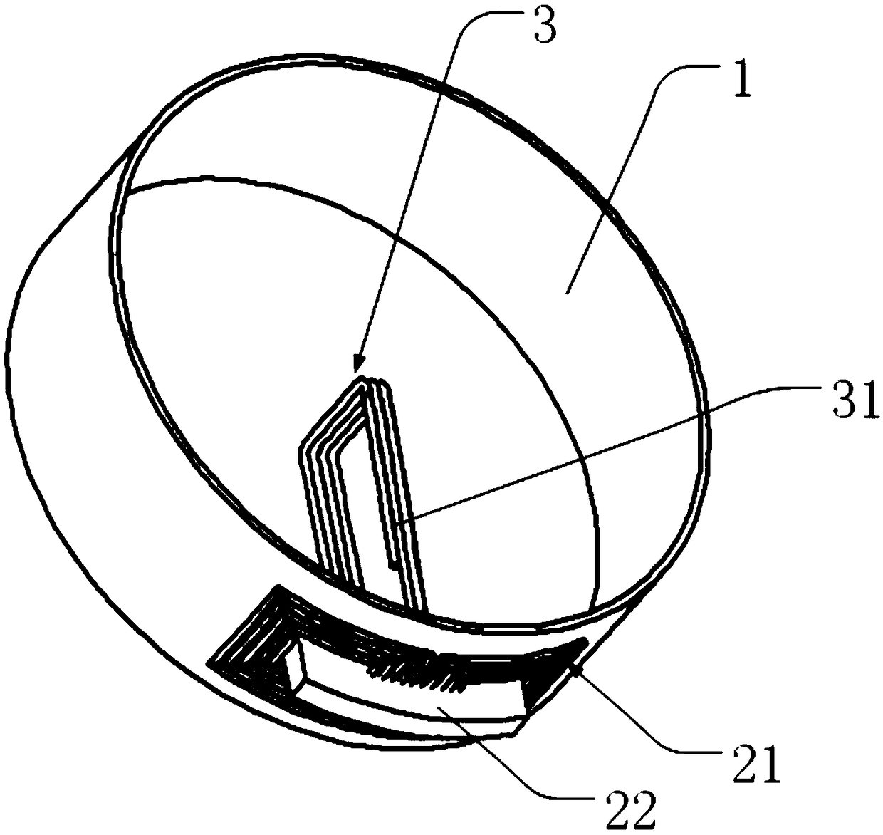 Wireless charging magnetic coupling structure and autonomous underwater vehicle system