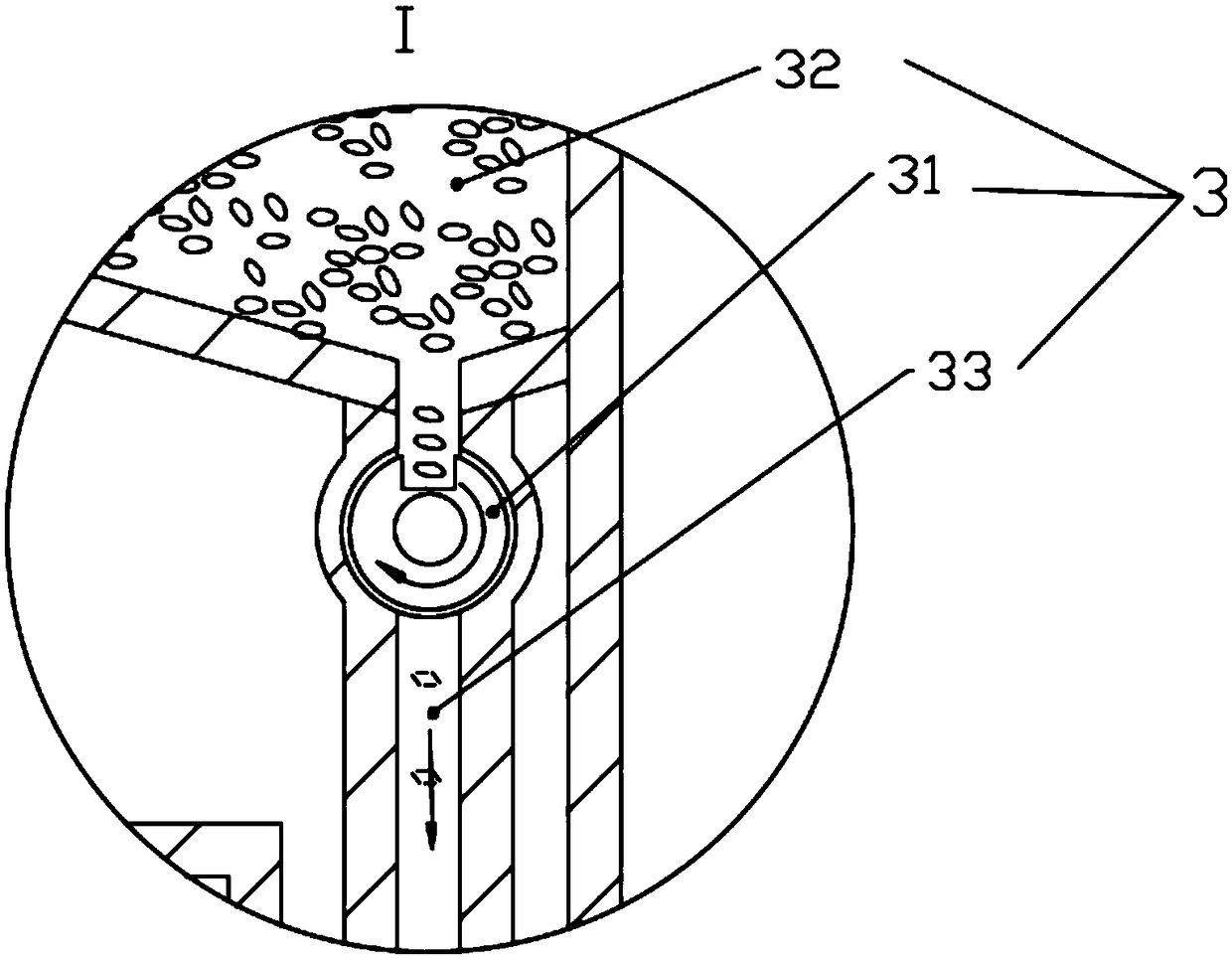 Composite device for peanut sowing