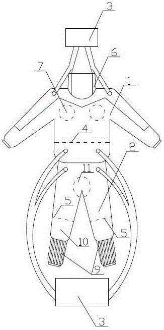 Parturition garment for relieving delivery aches