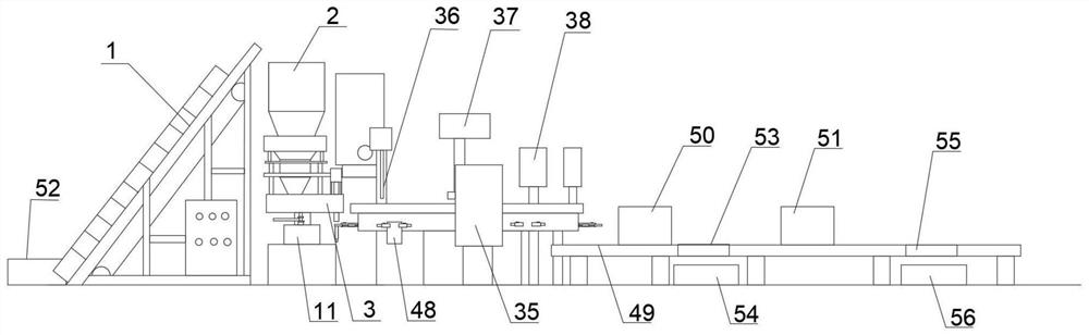 Full-automatic multi-specification sauce bag filling equipment and production process