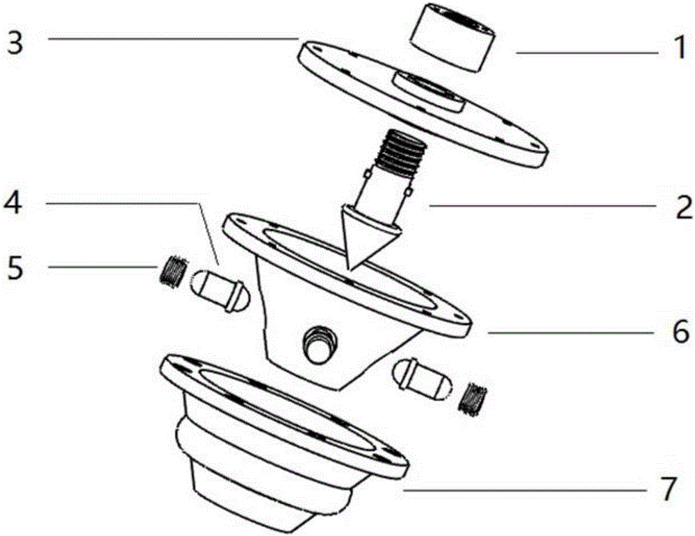 Rod pin type blind alignment space butt joint mechanism