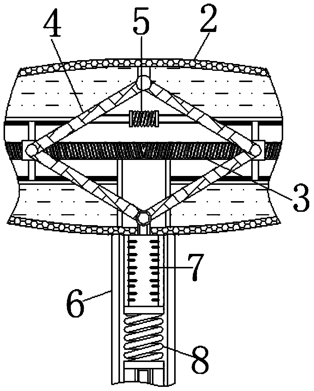 Detection equipment for self-correcting and tightening track deposits