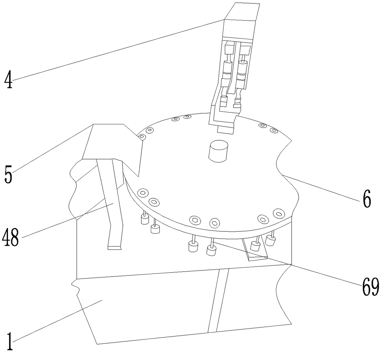 Efficient assembling system of freeze-storage tube