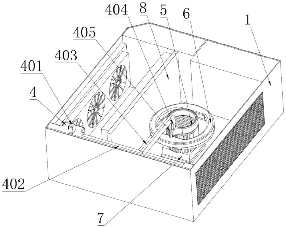 Case structure facilitating cleaning interior of computer