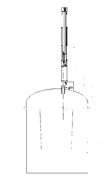 Vacuum temperature measurement sampling system and operation method thereof