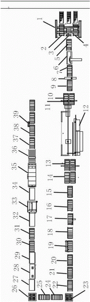 Production system for door leaf of plain batten door