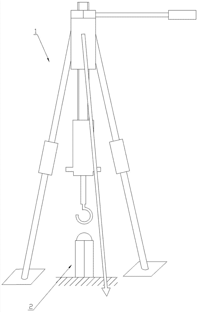 A fixed pile and its extraction device