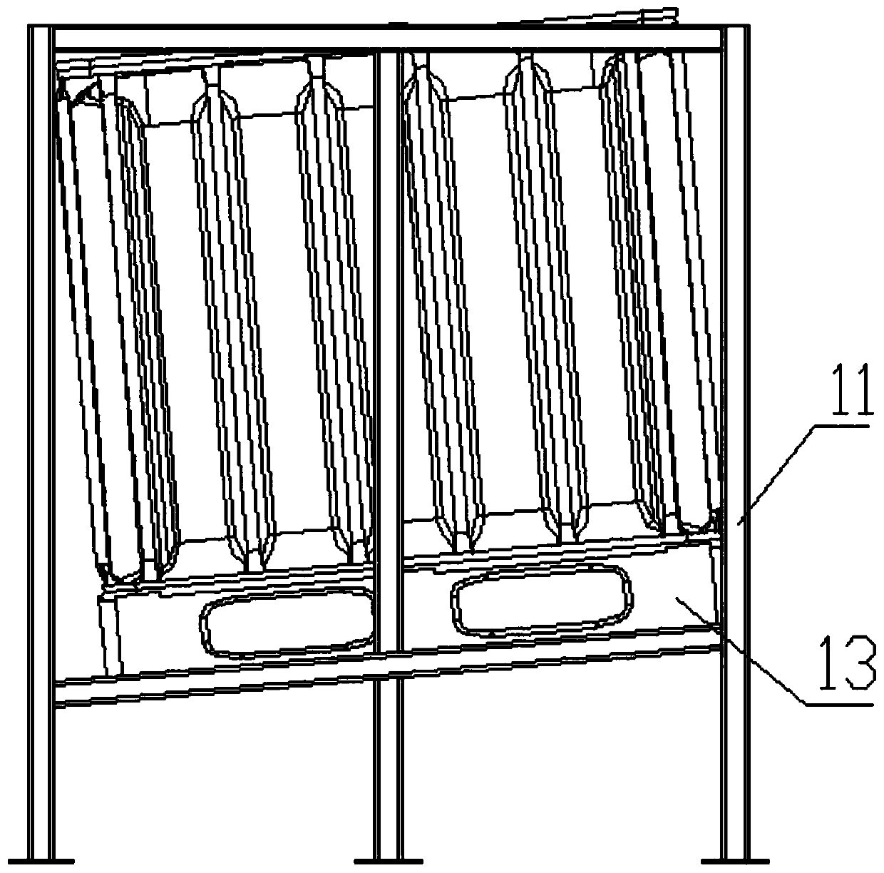 Treatment device of water for plant hydroponic culture and operation method of device