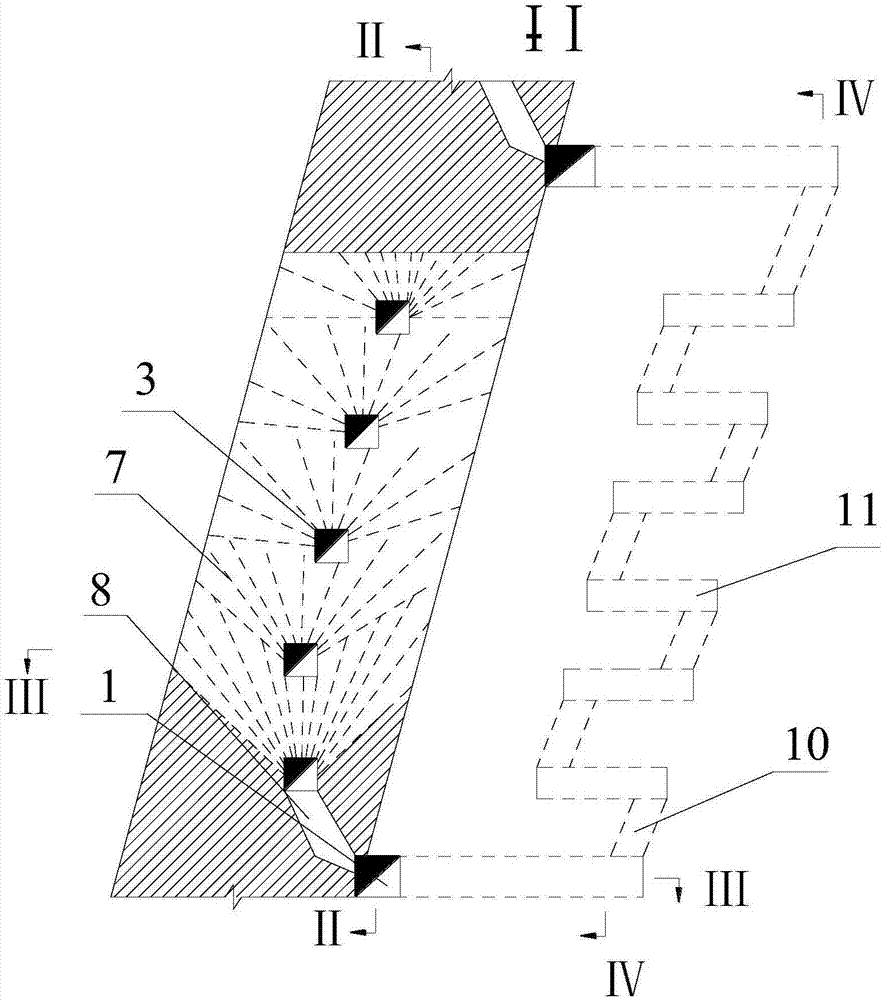 Truck coordinated mine removal subsection drilling stage room mining method