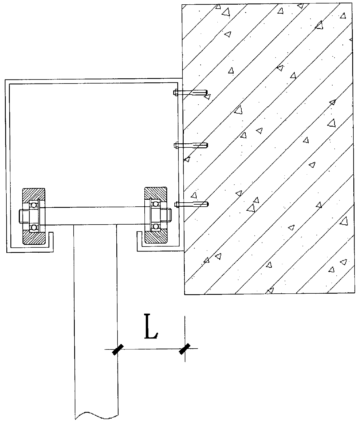 Main frame for suspension type electric sliding door