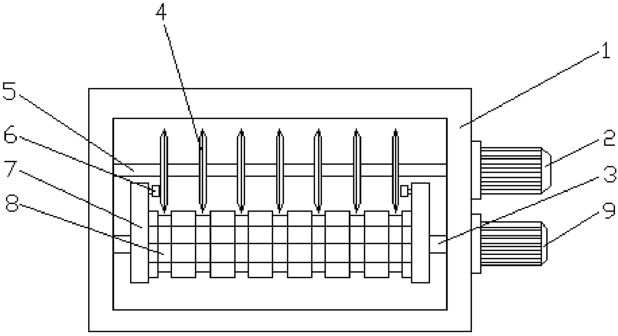 One-time cutting forming device for masaic production