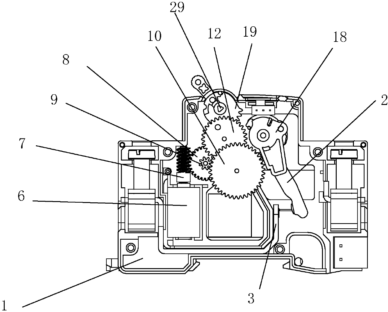 Circuit breaker of integrated electric operating mechanism