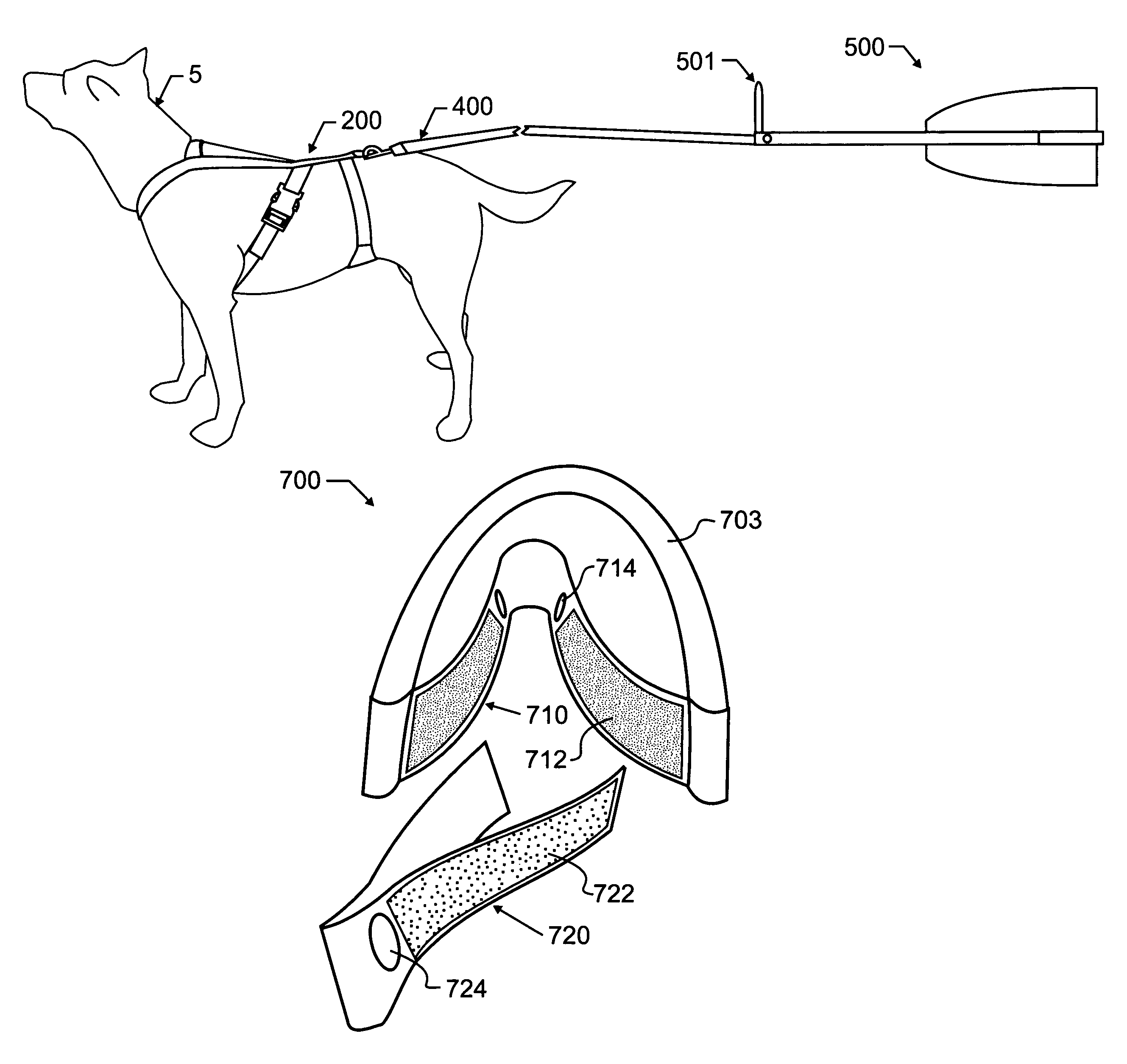 Skijor system