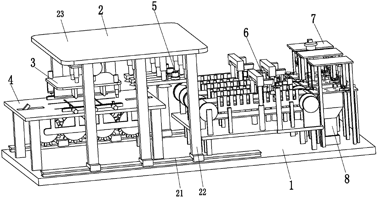 Automatic clipping and punching equipment of polystyrene foam boards for logistic express packing boxes