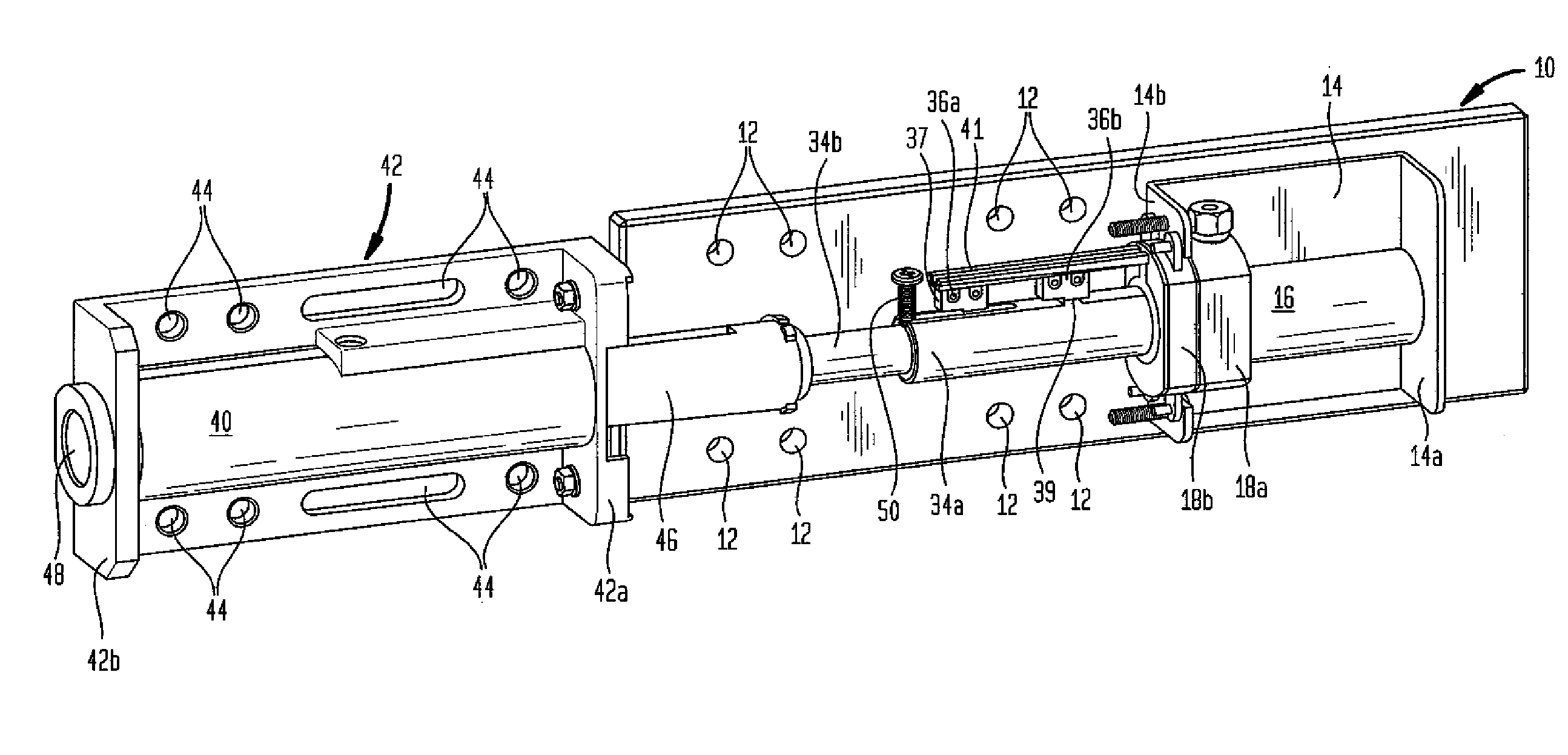 Motor driven lock for truck door