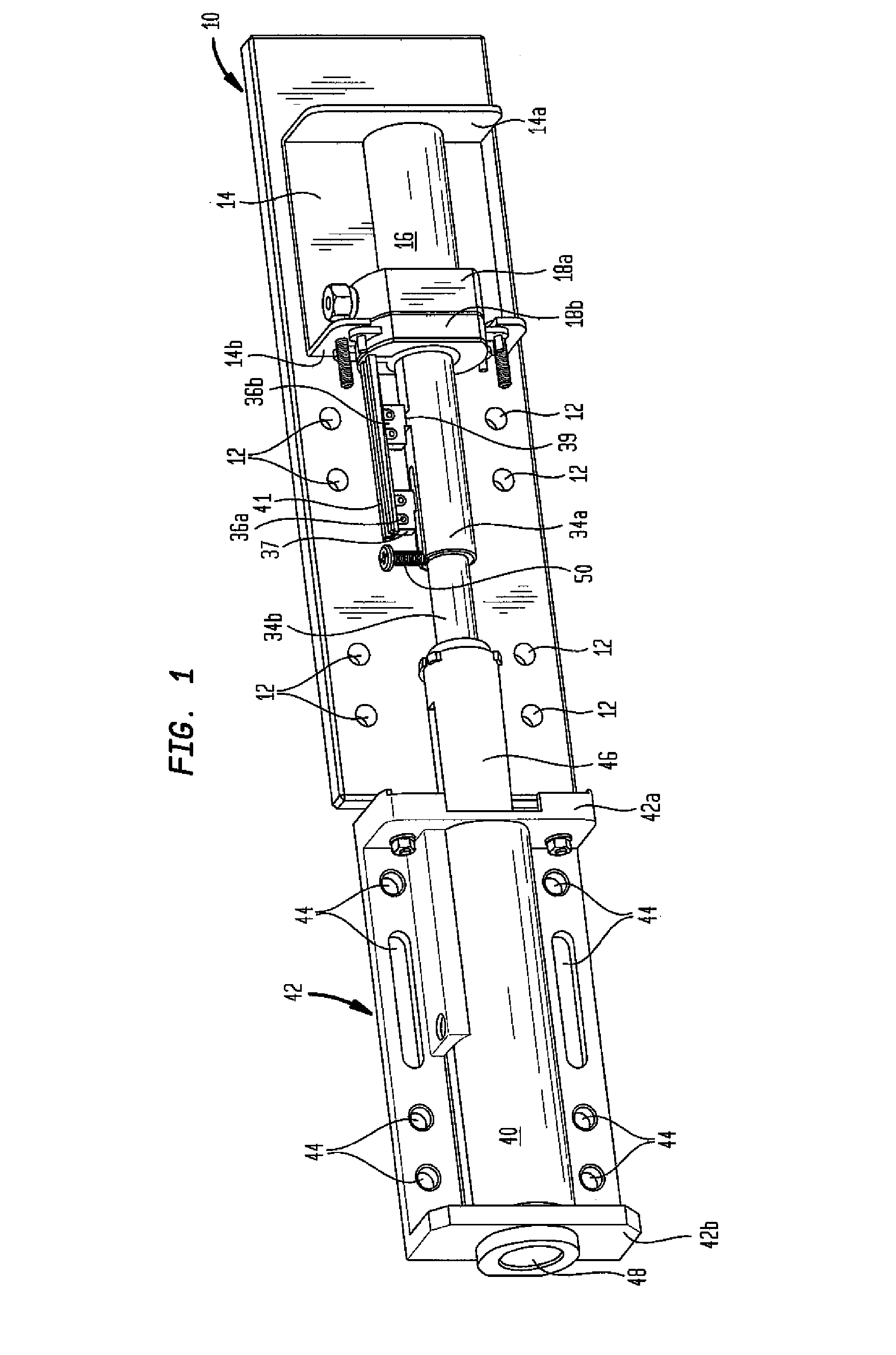 Motor driven lock for truck door