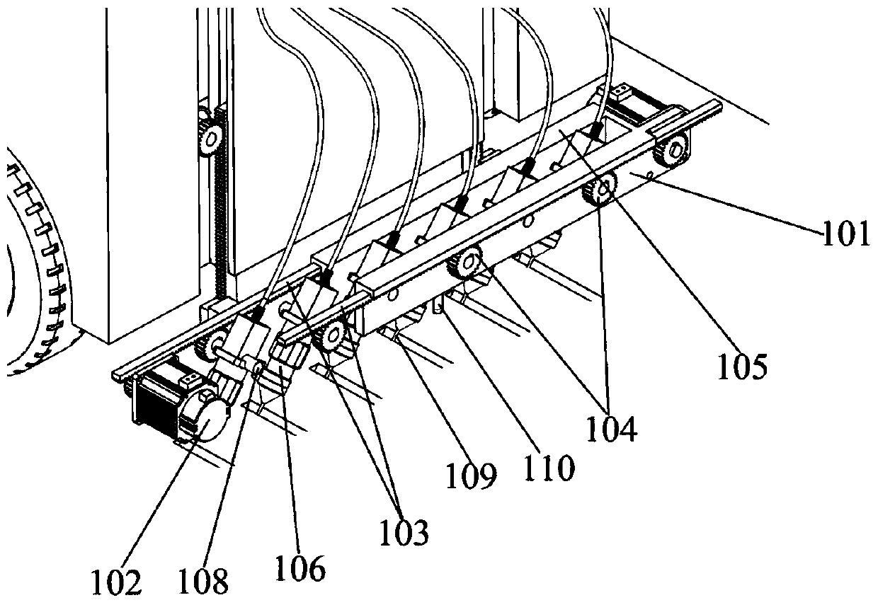 An auxiliary device for laser cutting of concrete pavement