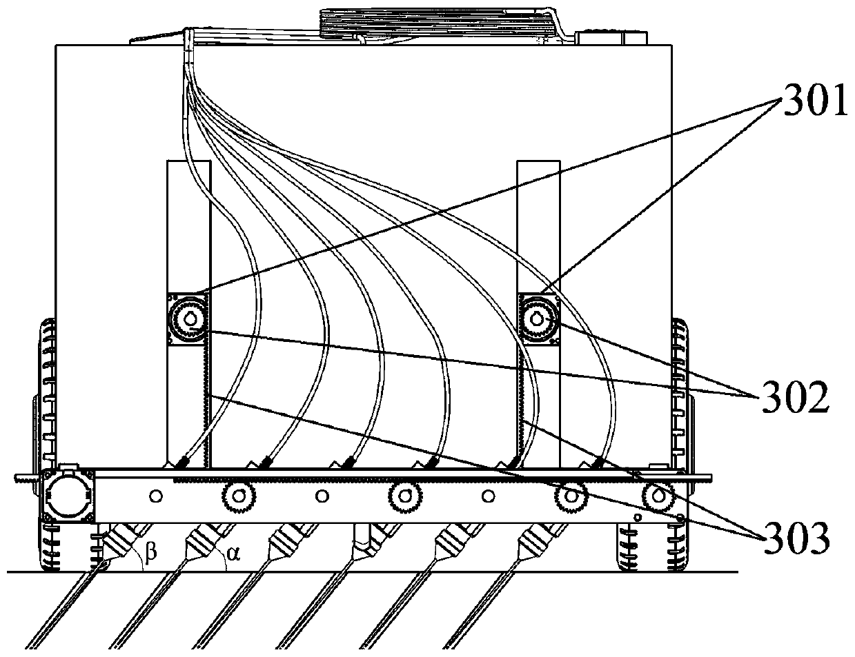 An auxiliary device for laser cutting of concrete pavement