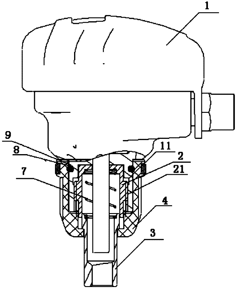 Palm hammer nailing depth adjustment mechanism