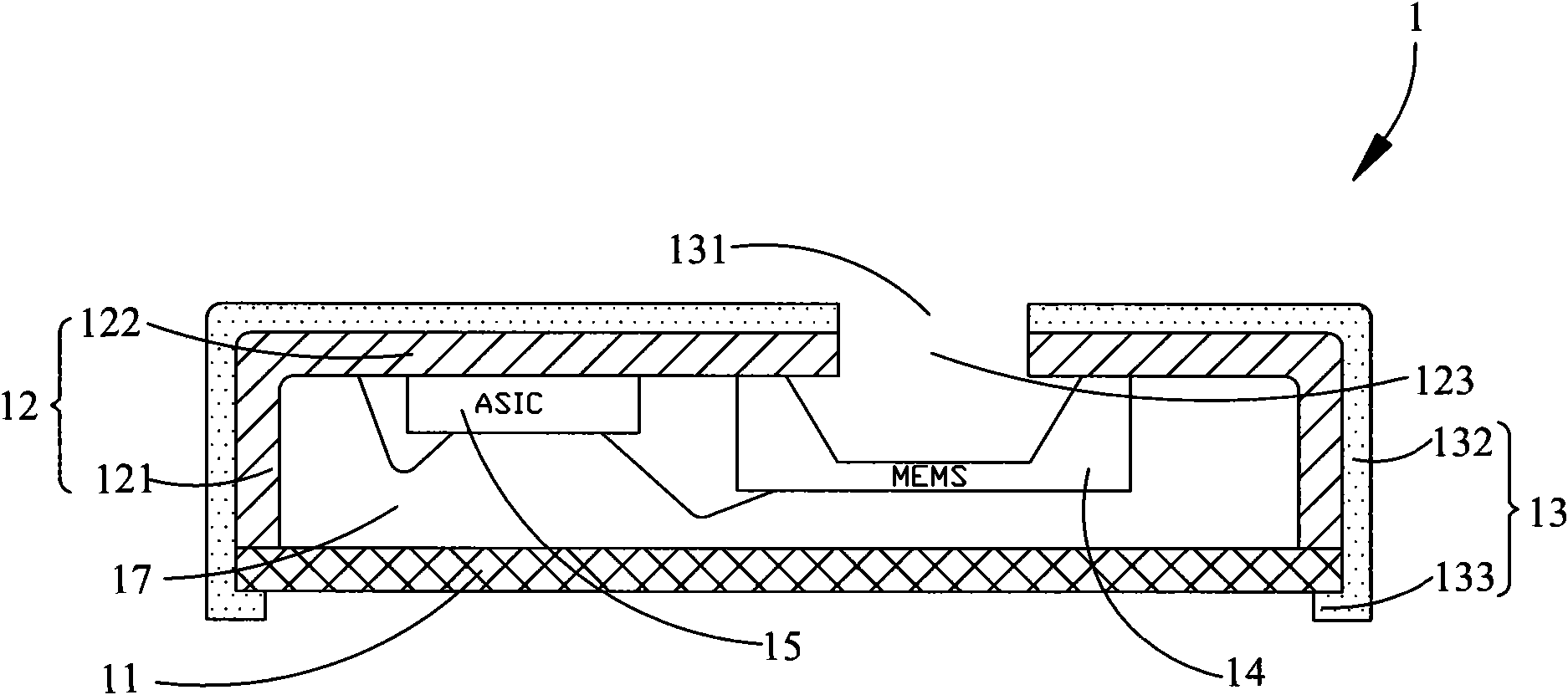 Silicon capacitance microphone