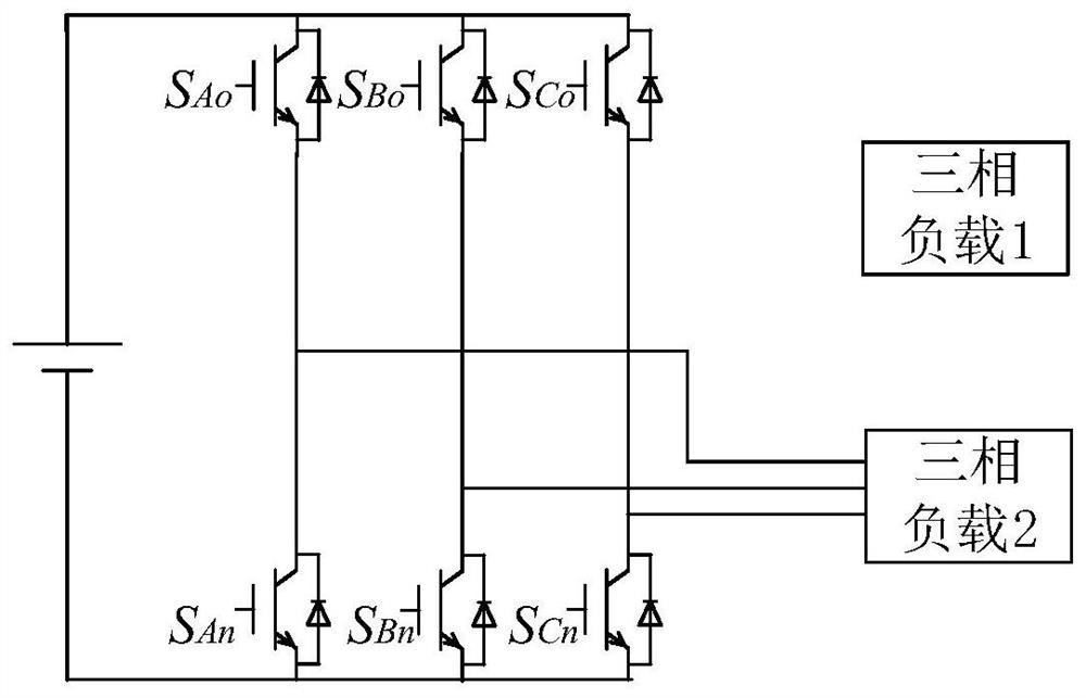 Nine-switch double-output indirect matrix converter based on high-frequency link