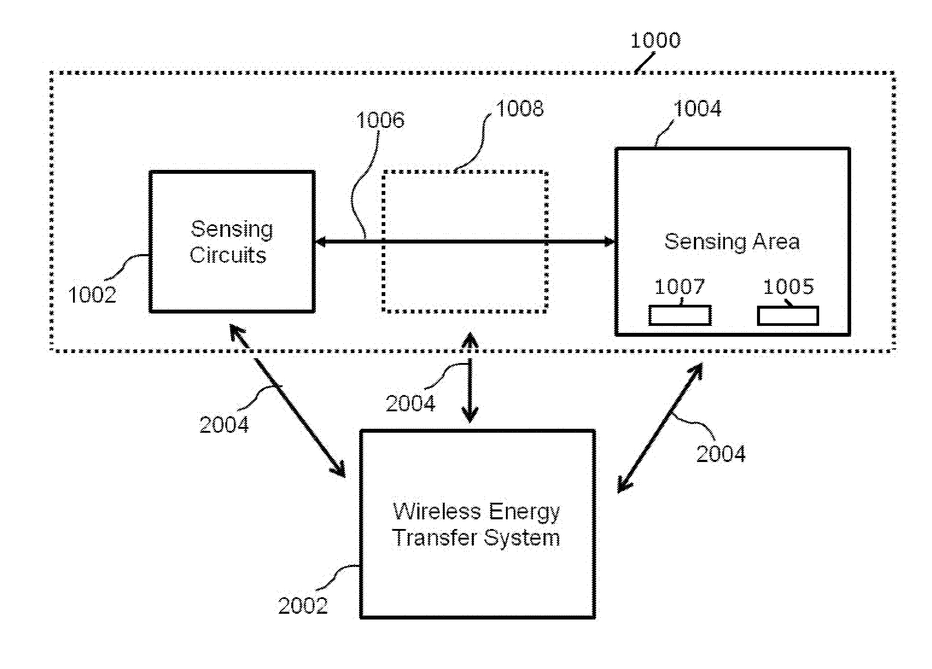 Prevention of interference between wireless power transmission systems and touch surfaces