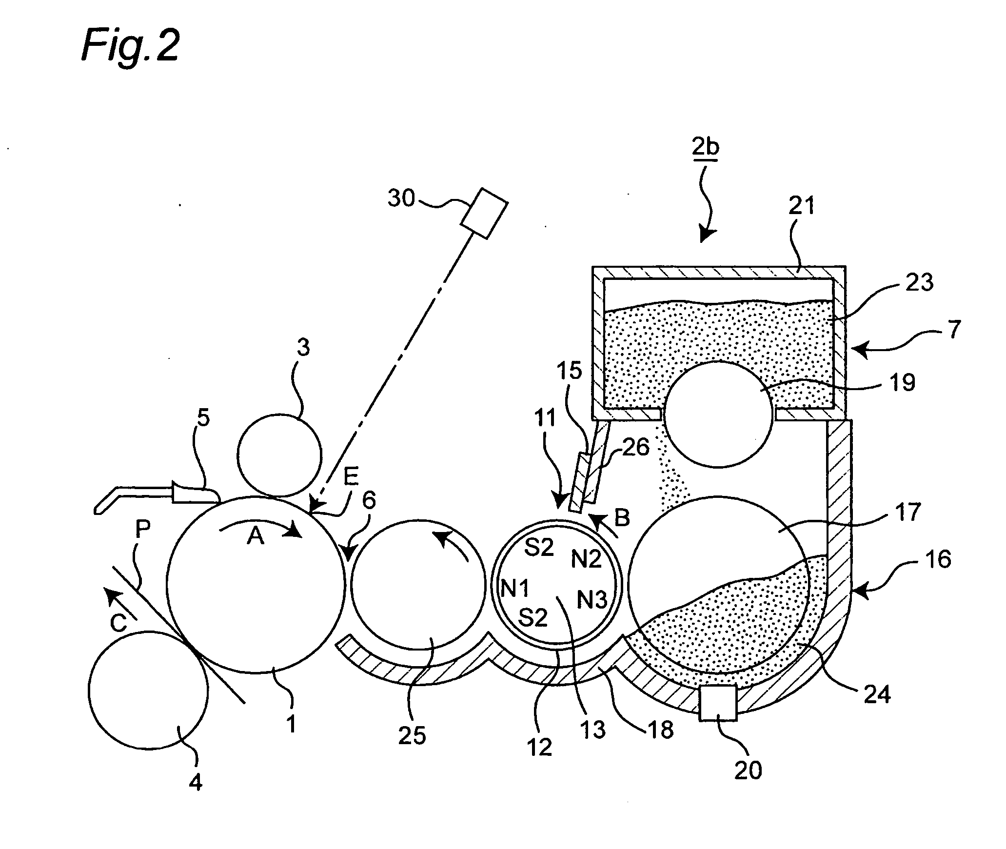 Developing device and image-forming apparatus