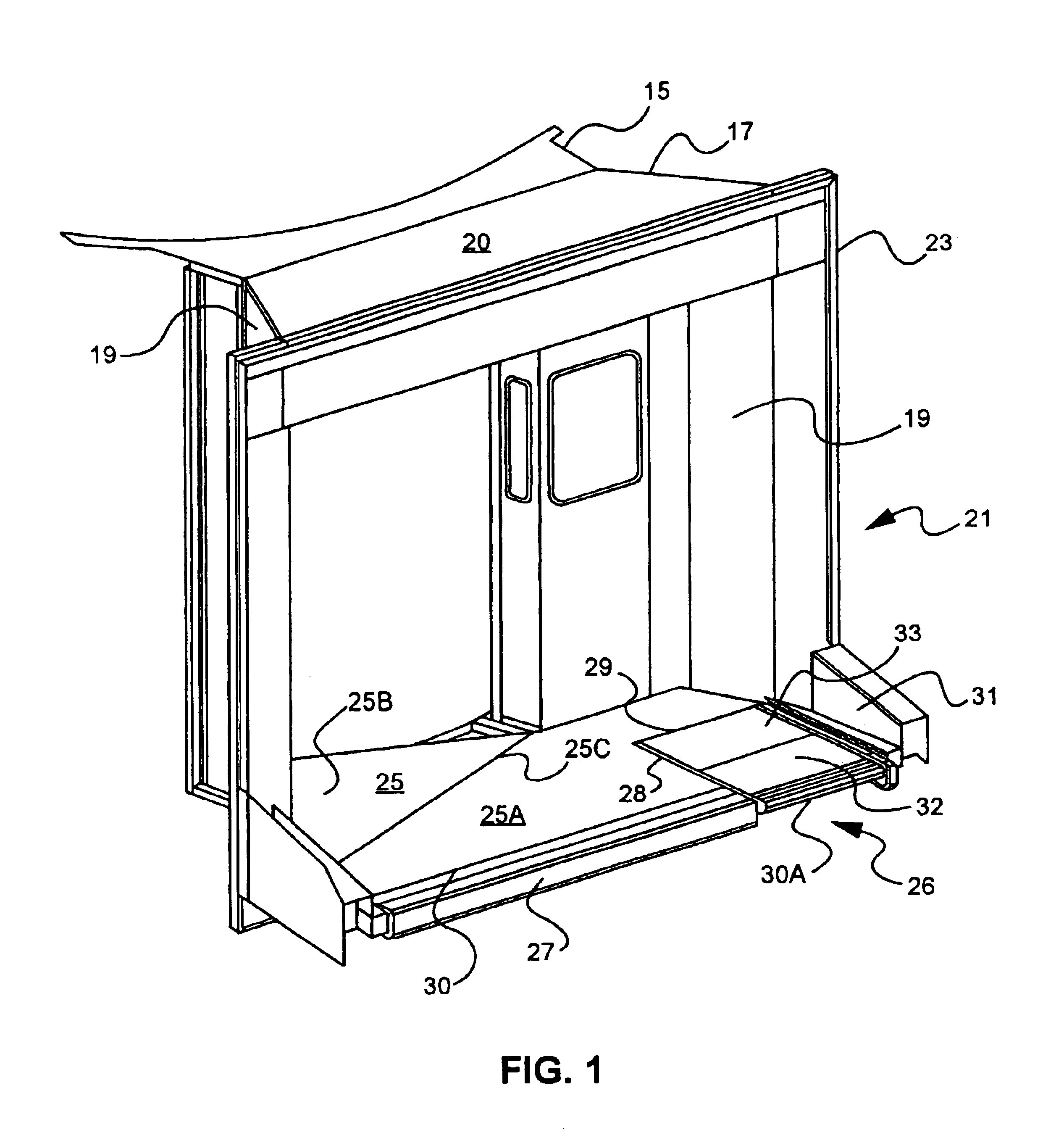 Adaptable cab floor engagement assembly for commuter and conventional jet aircraft