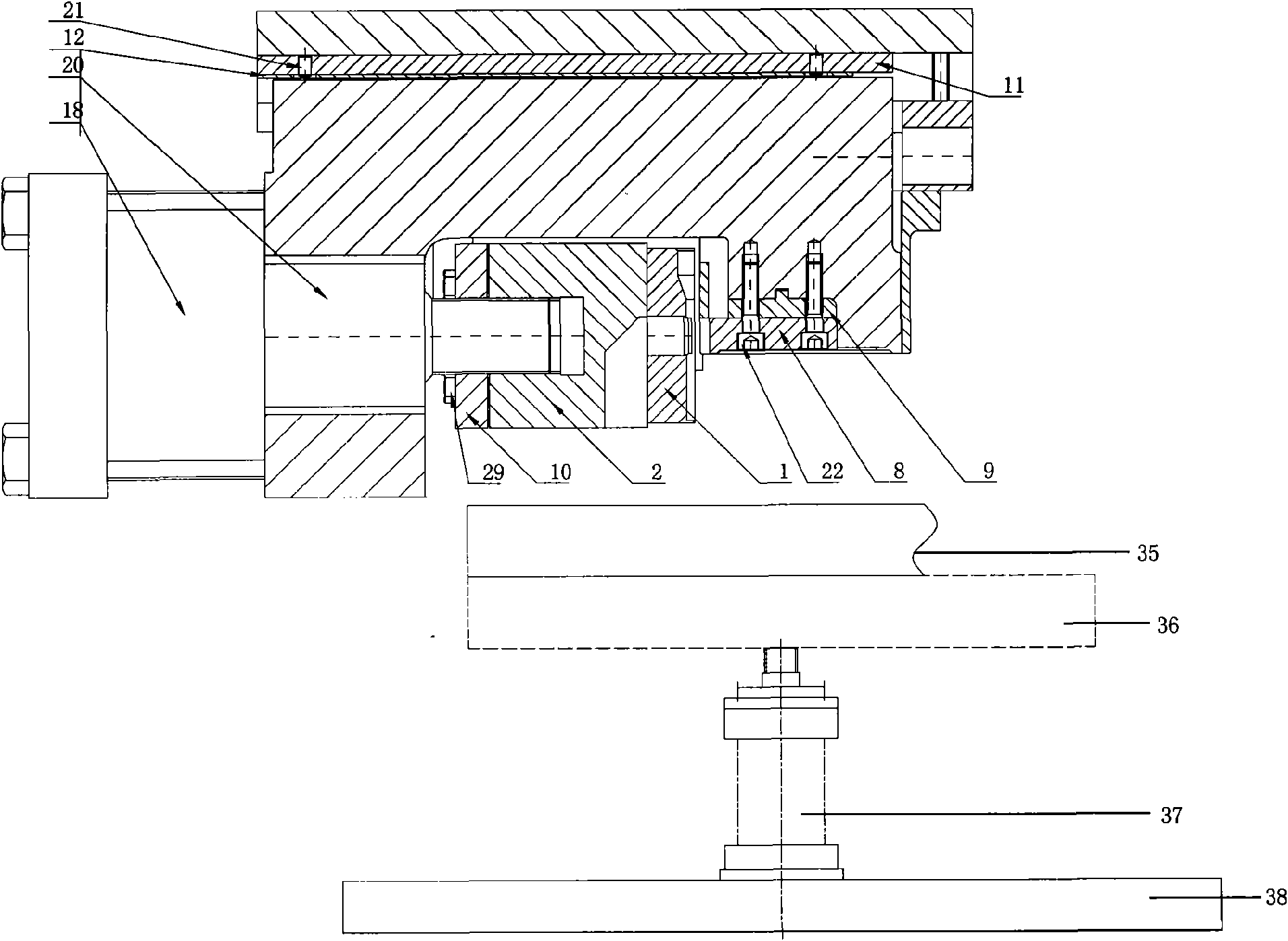 Stamping method for numerical control stamping machine tool