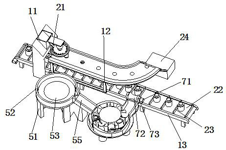 Two-way loading device for chelated calcium