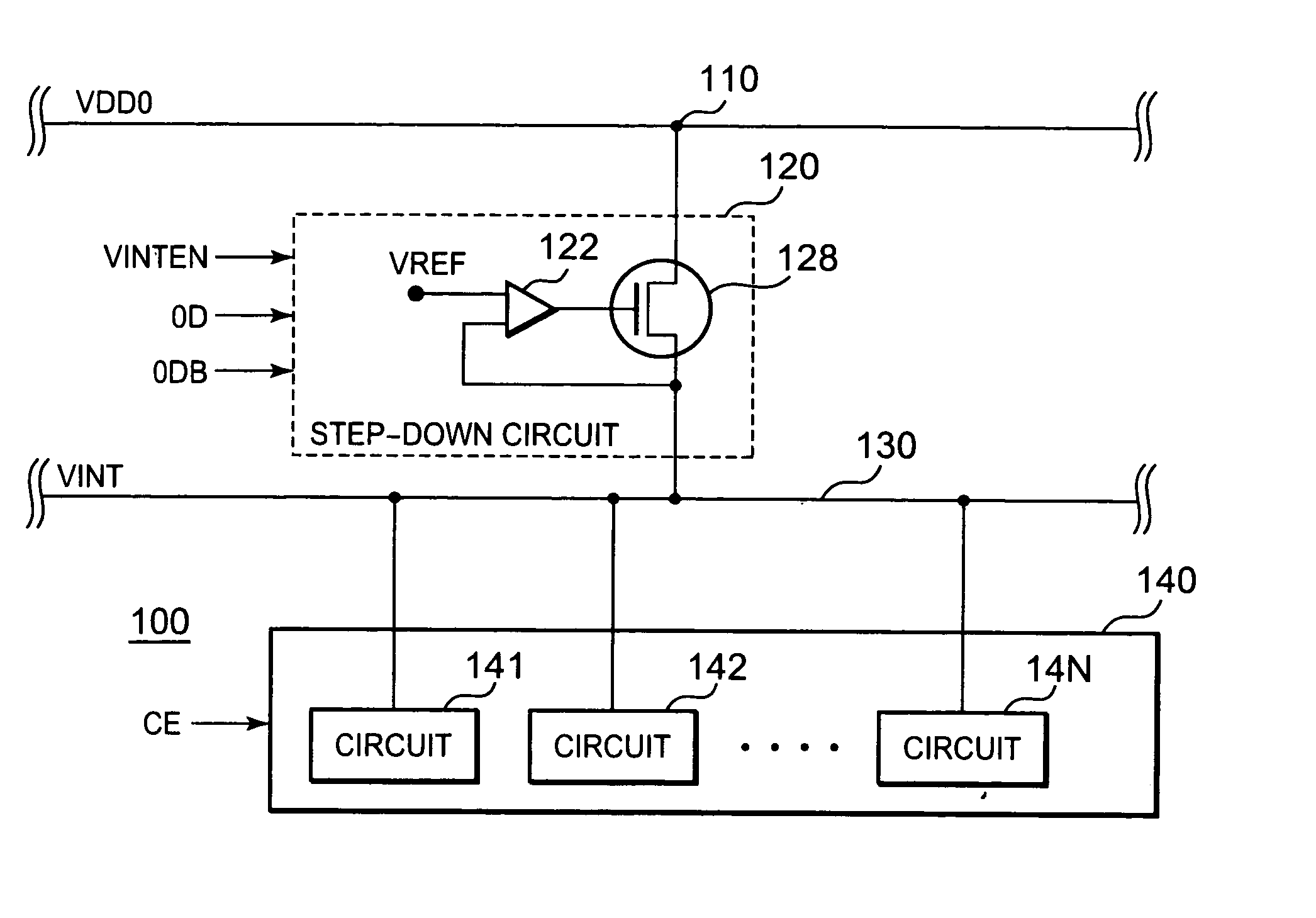 Step-down circuit, semiconductor device, and step-down circuit controlling method