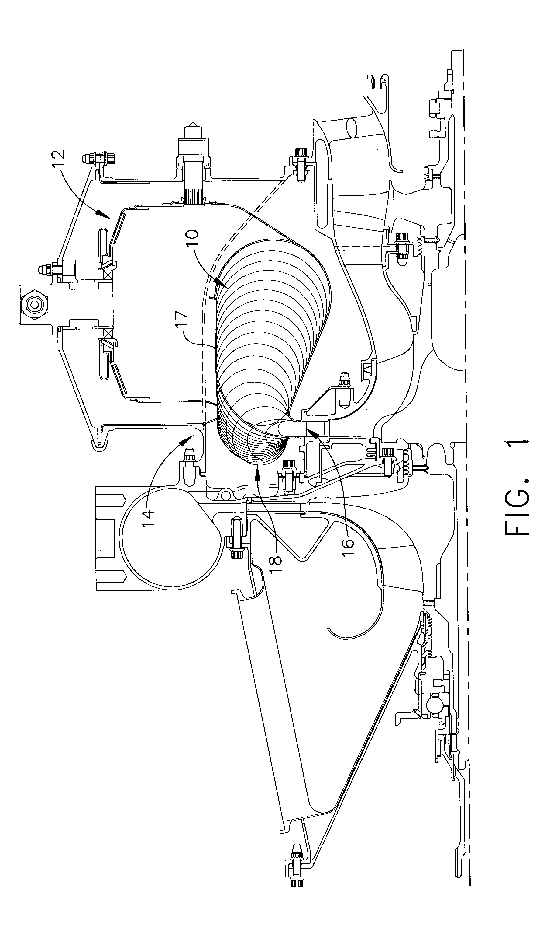 Conical helical of spiral combustor scroll device in gas turbine engine