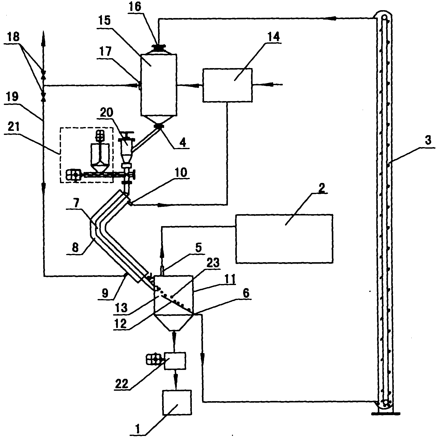 Pyrolysis and liquidation system for heating biomass by using solid heat storage ball