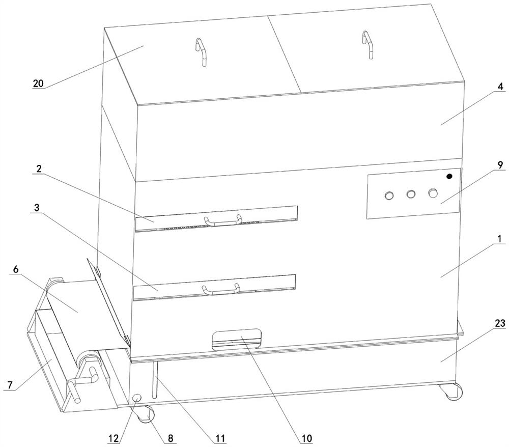 Part cleaning air drier of energy-saving and environmental-friendly intelligent machine tool