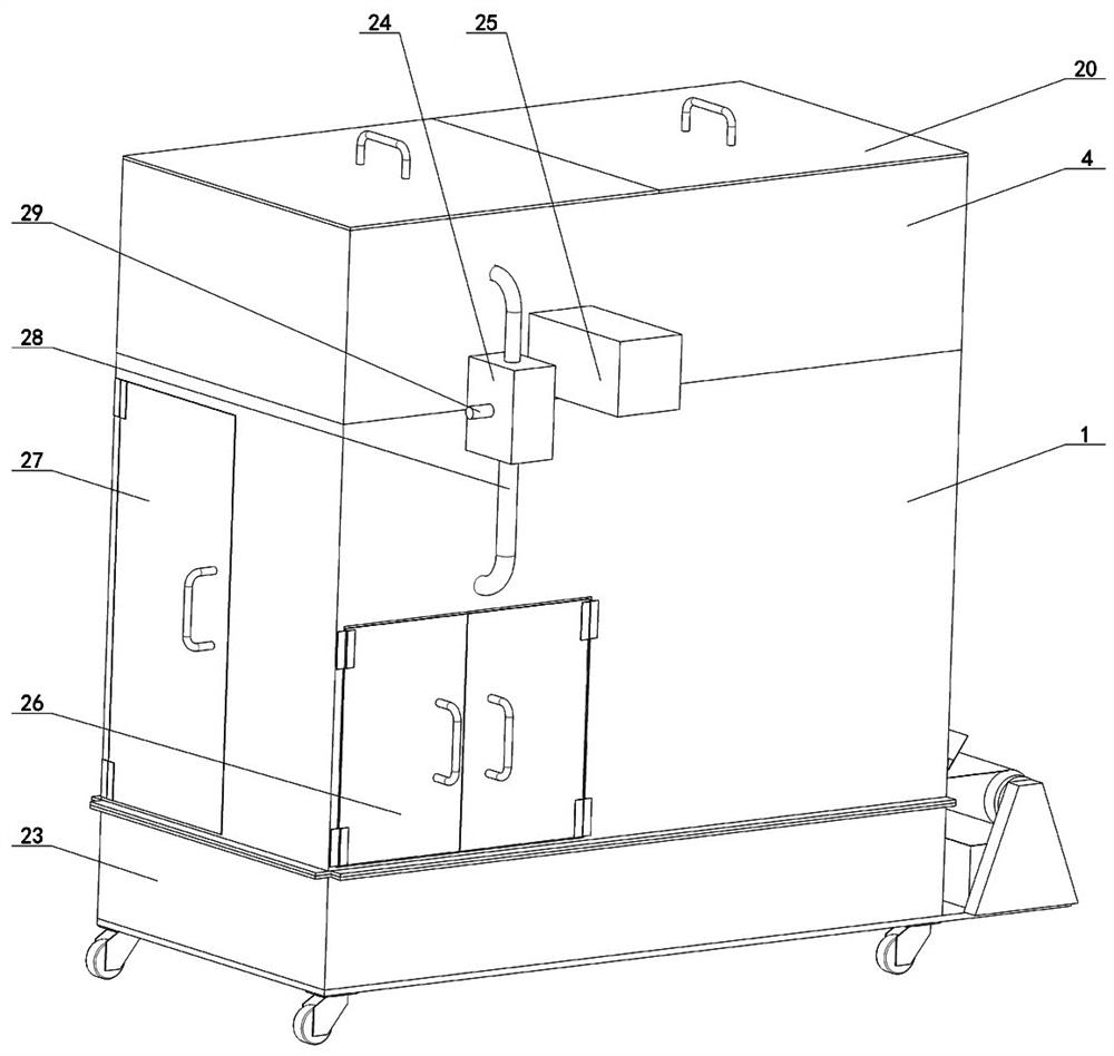 Part cleaning air drier of energy-saving and environmental-friendly intelligent machine tool