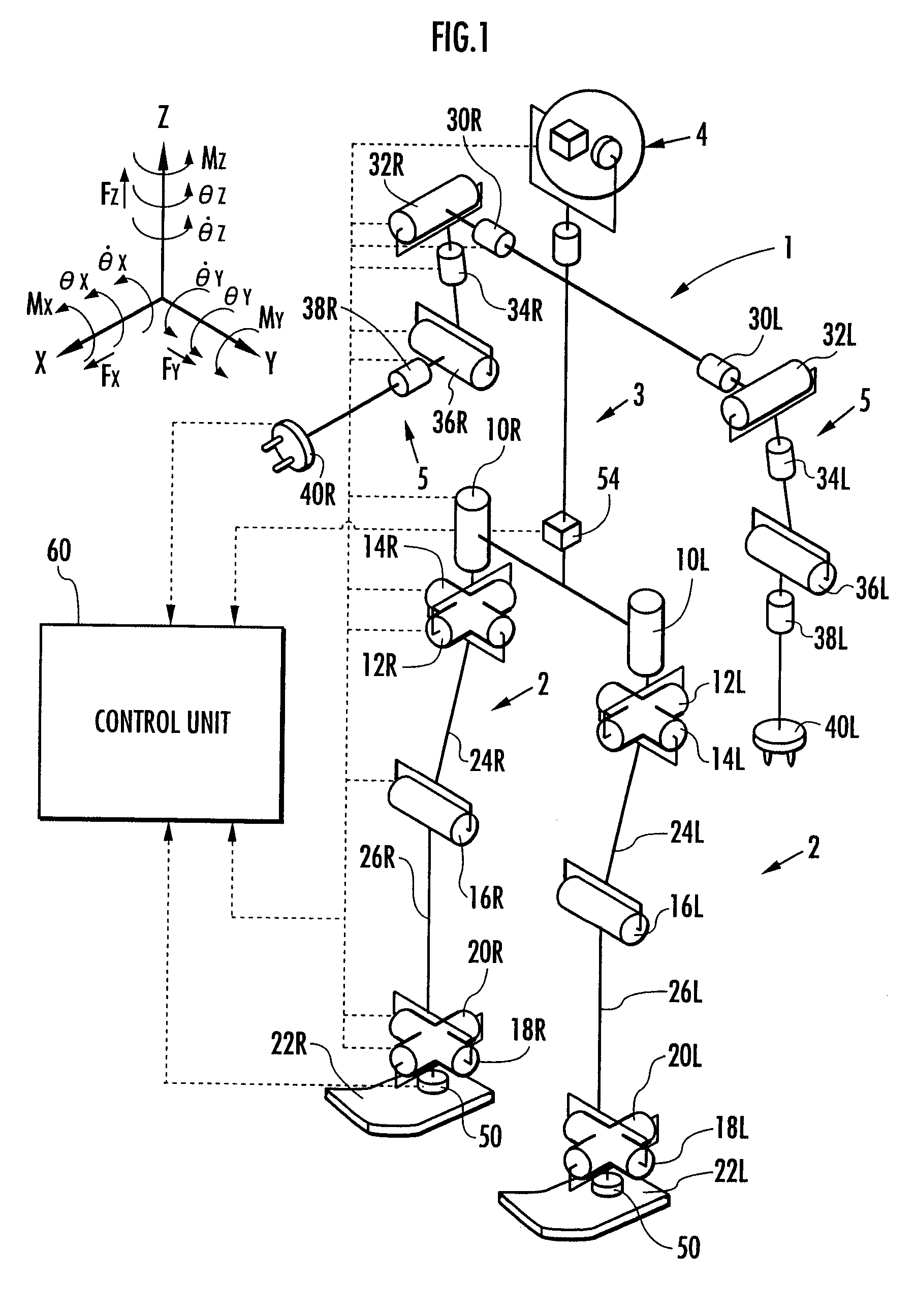 Gait generating device for moving robot