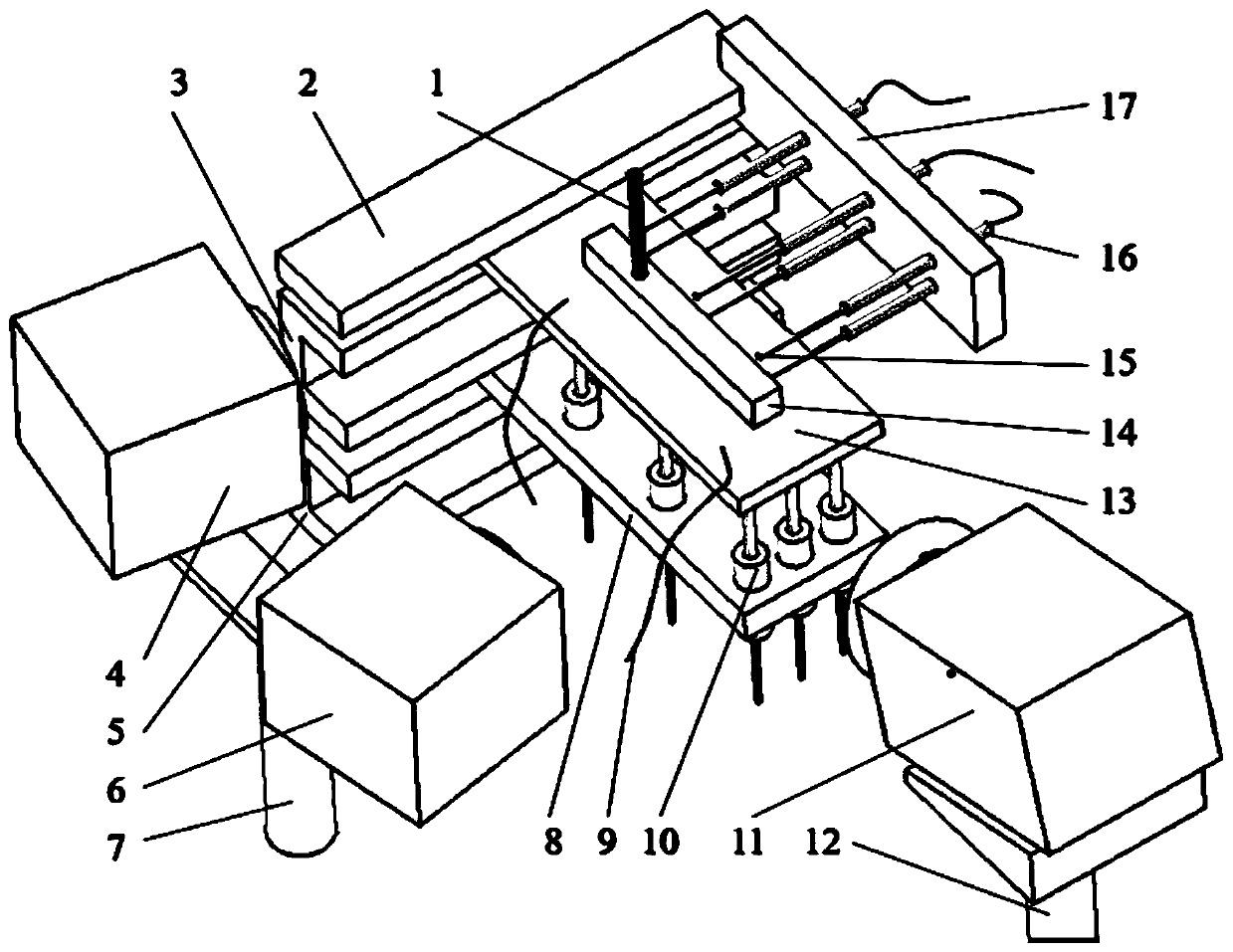 Calibration method and data measurement device for finite element thermal-mechanical coupling model of high energy beam additive manufacturing