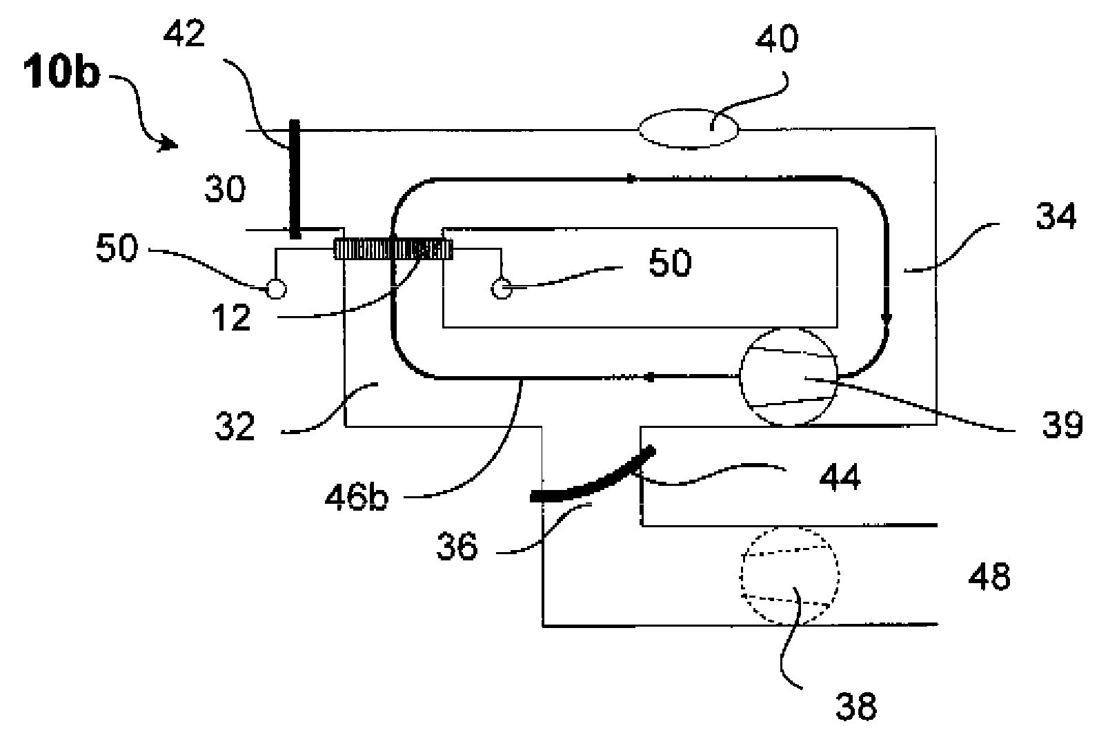 Method and device for detecting explosive-substance particles in a gas flow