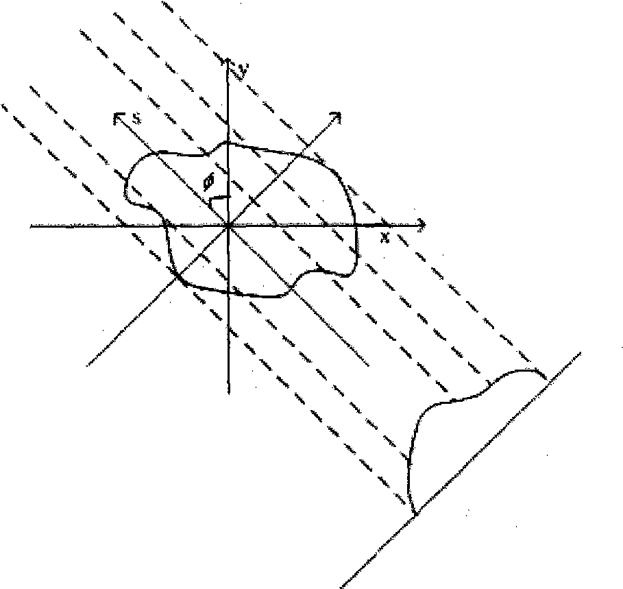 Double-fold back projection imaging method for reflection tomography laser radar