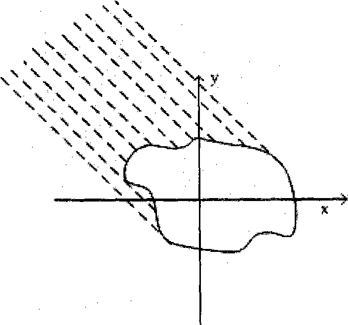 Double-fold back projection imaging method for reflection tomography laser radar