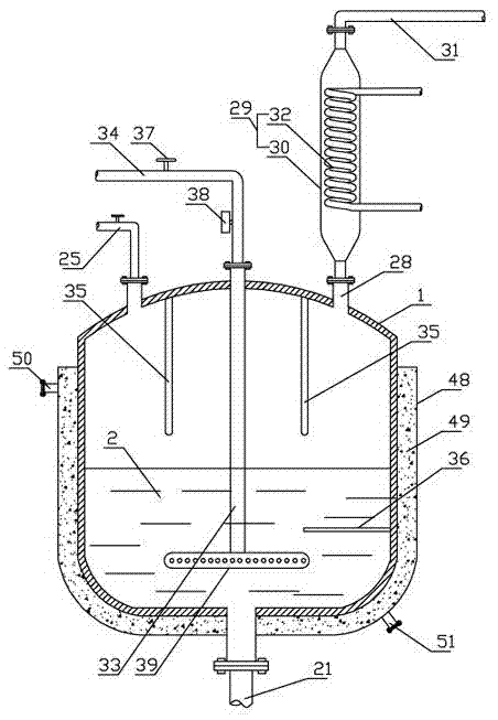 Synthesizing method and device for o-nitrochlorobenzene