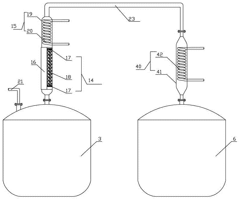 Synthesizing method and device for o-nitrochlorobenzene