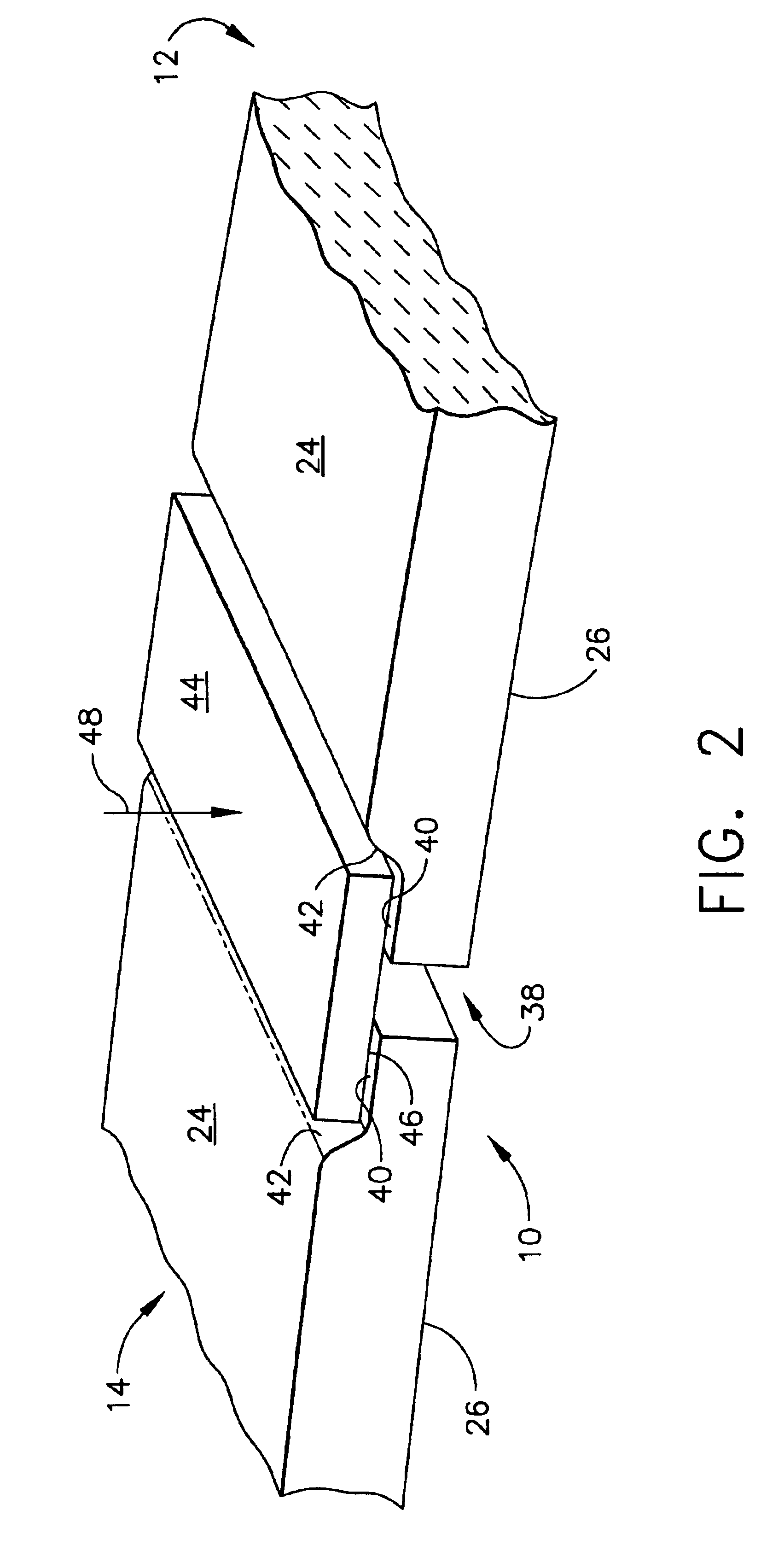 Shroud segment and assembly with surface recessed seal bridging adjacent members