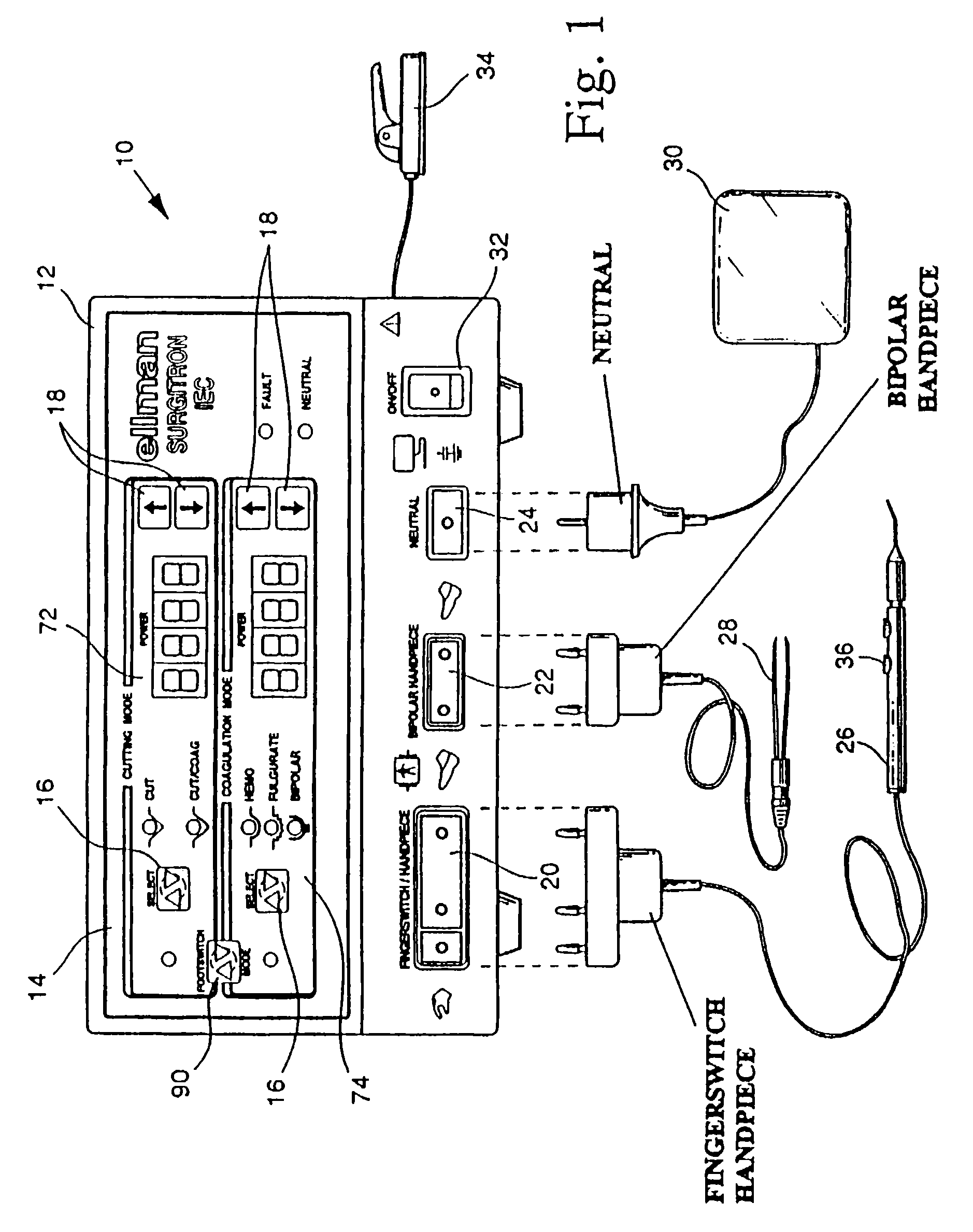 Intelligent selection system for electrosurgical instrument