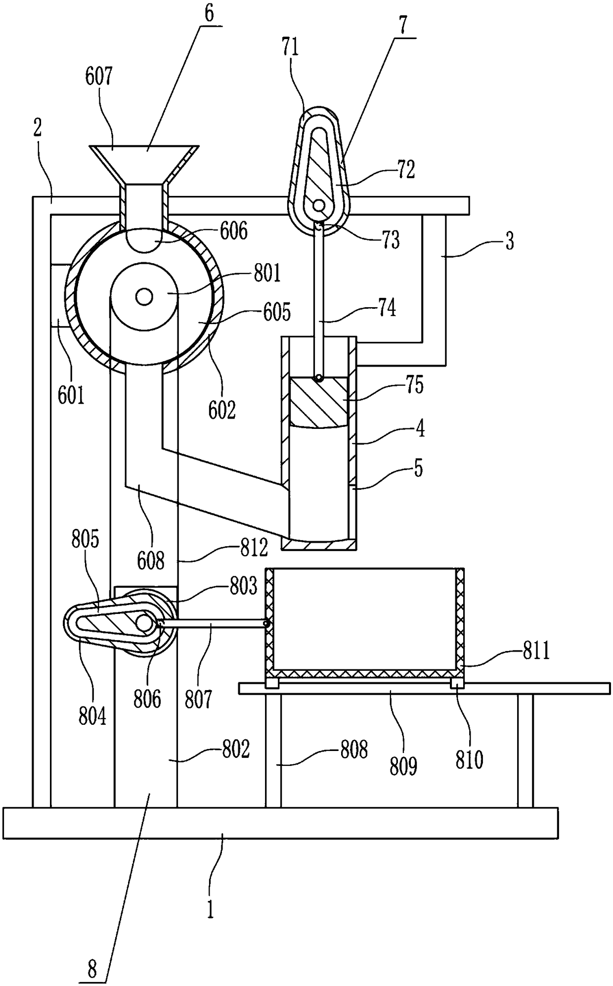 Mechanical idesia crushing equipment