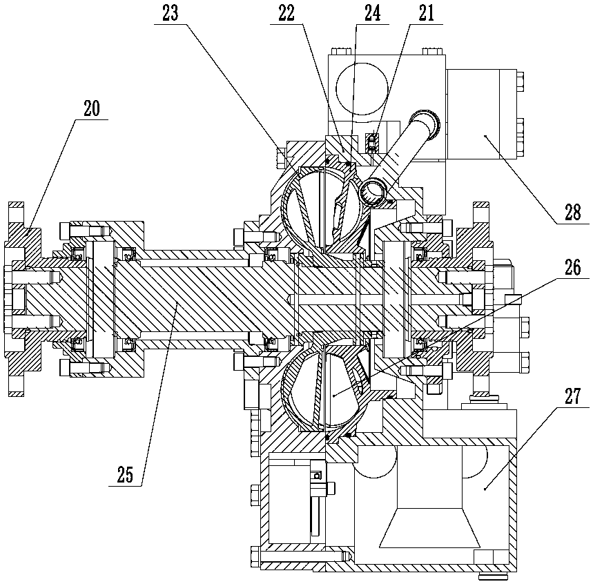 Hydraulic-mechanical combined baking system for articulated explosion-proof vehicle in coal mine